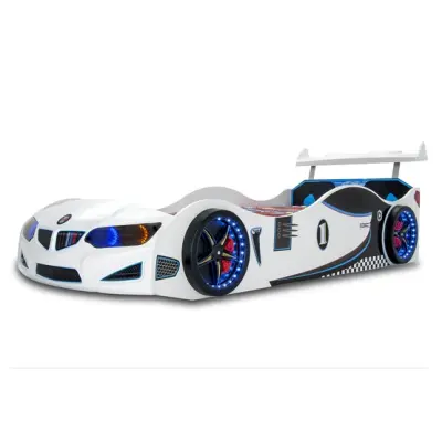 SuperCar Barnsäng - Bilsäng - GT1 Vit