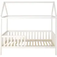 Viking Choice Hussäng Barnsäng - Trä - Med Skyddskant - 200 X 90 Cm - Vit