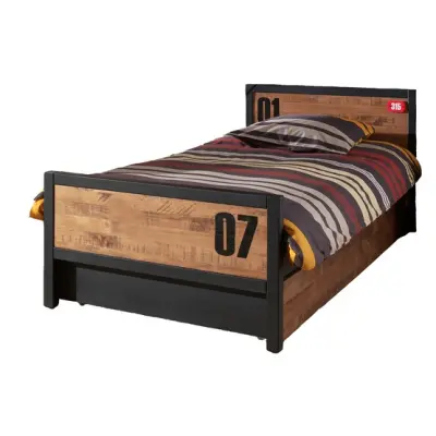 Vipack Barnsäng - Säng Med Extrasäng Och Sängbord - Alex