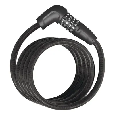 Abus spirallås 5510C/180/10 Combo, svart