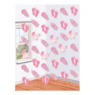 Baby Shower Baby Girl Hängande Dekoration - 6-pack