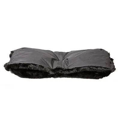 Bozz handmuff, svart melange fleece