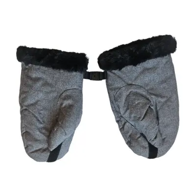 Bozz handmuff vantar, grey melange