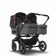 Bugaboo  Donkey 5 Twin-barnvagn med liggdel och sittdel