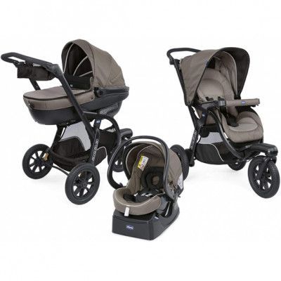 Chicco - Barnvagn 3-In-1 Activ 3 Top Röd/Grå