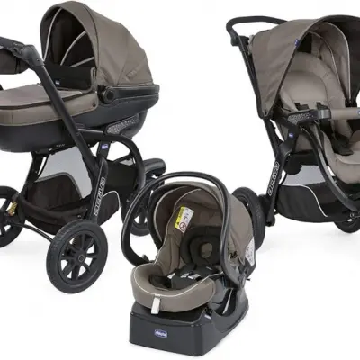 Chicco - Barnvagn 3-In-1 Activ 3 Top Röd/Grå