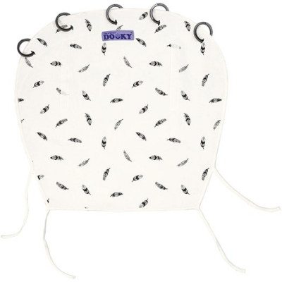 Dooky barnvagnsgardin, black feather