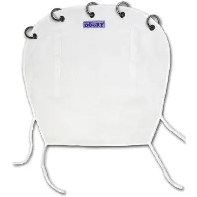 Dooky barnvagnsgardin, vit