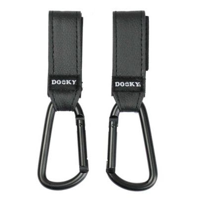 Dooky barnvagnskrok liten 2-pack, svart