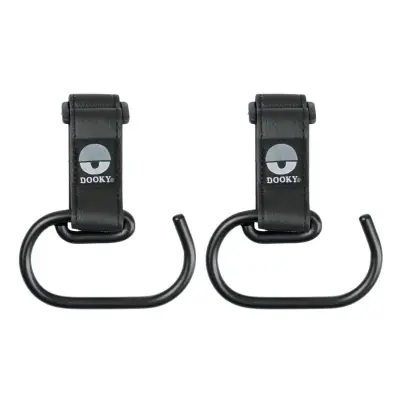 Dooky barnvagnskrok stor 2-pack, svart