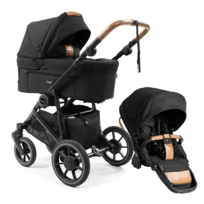 Emmaljunga Super Sonic duovagn, outdoor black