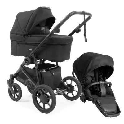 Emmaljunga Super Sonic duovagn, urban black