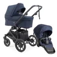 Emmaljunga Super Sonic duovagn, urban dark navy