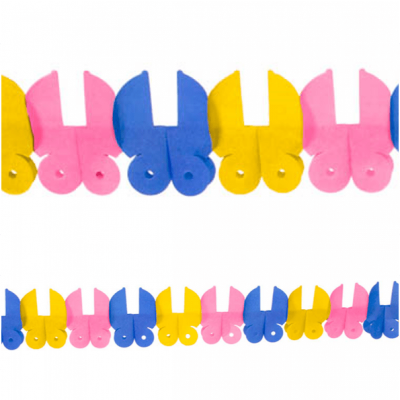 Girlang barnvagnar 600 cm flera färger