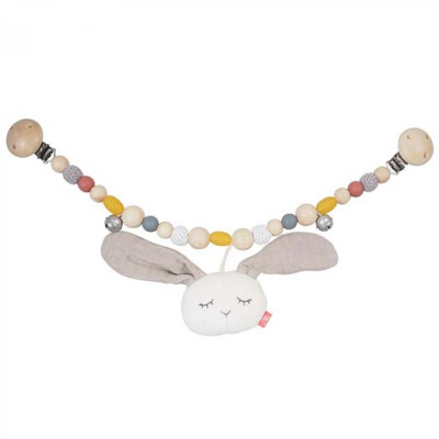 Kikadu barnvagnshänge kanin, grå/multi