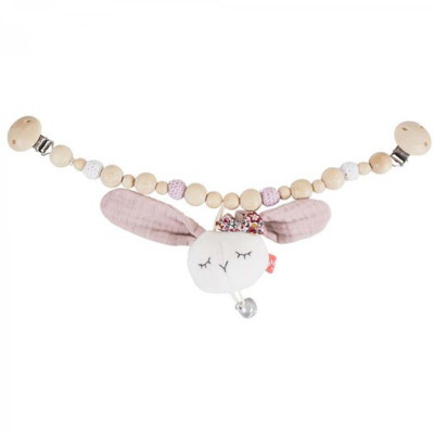 Kikadu barnvagnshänge kanin, rosa