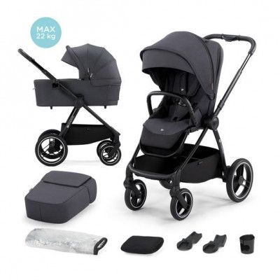 Kinderkraft Barnvagn - 2In1 Nea Midnight Black