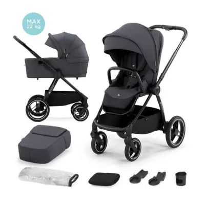 Kinderkraft Barnvagn - 2In1 Nea Midnight Black