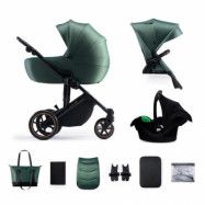 Kinderkraft Barnvagn - Prime 2 3In1 Mink Pro Dark Green
