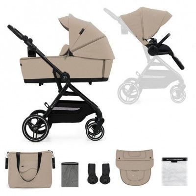 Kinderkraft Sittvagn - Yoxi 2In1 Sand Beige