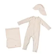 Mini Dreams UV-dräkt, keps och filt i mesh, sand
