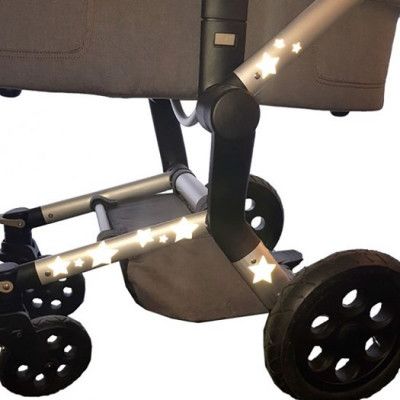 Minniemonroe barnvagnsreflex stjärna 21 st, silver