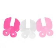 Pappersgirlang Barnvagnar Rosamix - 2,6 meter