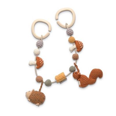 Sebra virkat barnvagnshänge, nightfall