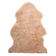 Segr lammskinn, linen krullig