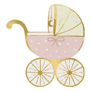 Servetter Barnvagn Rosa - 20-pack