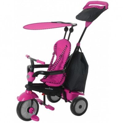 smarTrike Smartrike - Barnvagn - 4-In-1-Trehjuling Glow Rosa/Svart