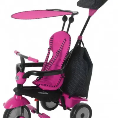 smarTrike Smartrike - Barnvagn - 4-In-1-Trehjuling Glow Rosa/Svart