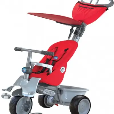 smarTrike Smartrike - Barnvagn - 4-In-1-Trehjuling Recliner Junior Röd/Grå