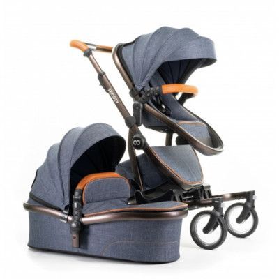 Snoozy - Barnvagn Med Liggdel One Sports 108 Cm Ljusgrå