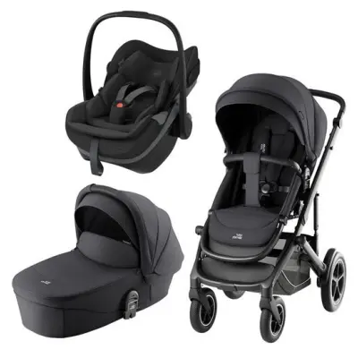 Britax Smile 5Z duovagn + Maxi-Cosi Pebble Slide Pro babyskydd