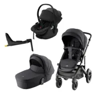 Britax Smile 5Z duovagn + Thule Maple babyskydd + isofixbas