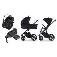 Crescent Prestige 2 Classic duovagn + Maxi-Cosi Coral Slide Pro babyskydd + isofixbas