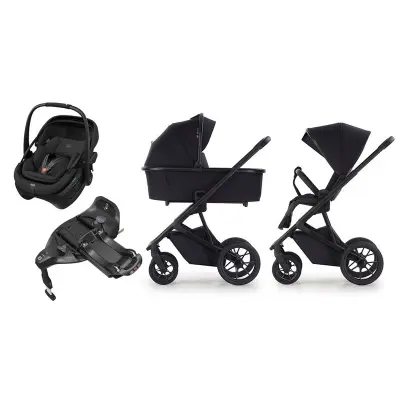 Crescent Prestige 2 Classic duovagn + Maxi-Cosi Coral Slide Pro babyskydd + isofixbas