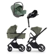 Crescent Prestige 2 Exclusive duovagn + Joie i-Snug 2 babyskydd + isofixbas