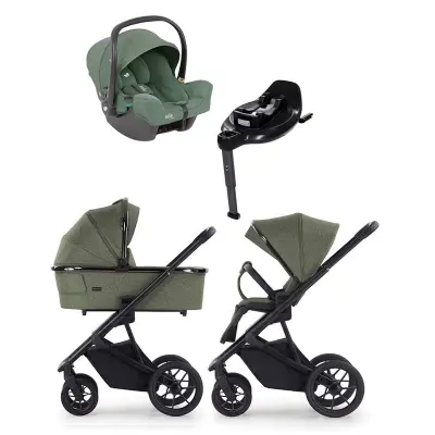 Crescent Prestige 2 Exclusive duovagn + Joie i-Snug 2 babyskydd + isofixbas