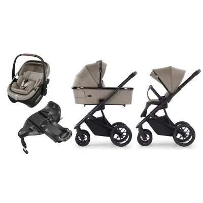 Crescent Prestige 2 Exclusive duovagn + Maxi-Cosi Coral Slide Pro babyskydd + isofixbas