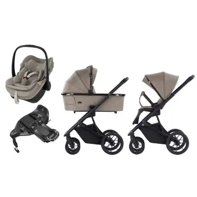 Crescent Prestige 2 Exclusive duovagn + Maxi-Cosi Pebble Slide Pro babyskydd + isofixbas