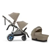 Cybex e-Gazelle S syskonvagn, Almond Beige