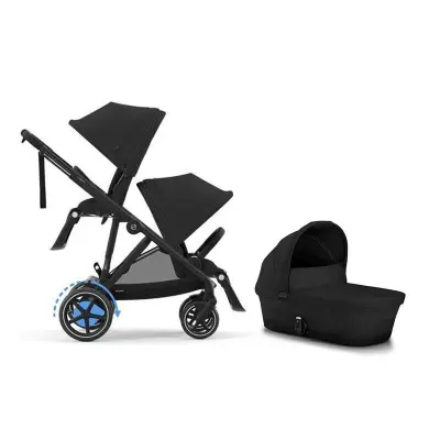 Cybex e-Gazelle S syskonvagn, Moon Black