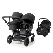 Emmaljunga Double Sento syskonvagn 2027 + Maxi-Cosi Coral Slide Pro babyskydd