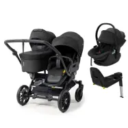 Emmaljunga Double Sento syskonvagn 2027 + Thule Maple babyskydd + bas