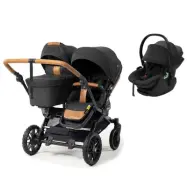 Emmaljunga Double Sento syskonvagn 2027 + Thule Maple babyskydd