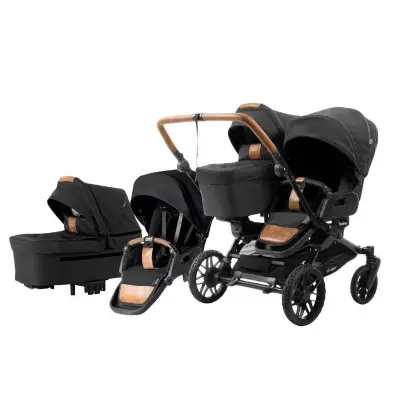 Emmaljunga Double Sento tvillingvagn Flat+ 2026 (2 sitt-&2 liggdelar)