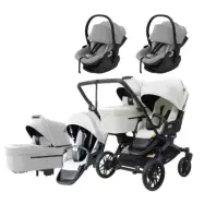 Emmaljunga Double Sento tvillingvagn Flat+ 2026 + Thule Maple babyskydd