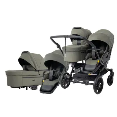 Emmaljunga Double Sento tvillingvagn Flat+ 2027